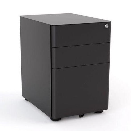 Metal Mobile Drawers Under desk Black
