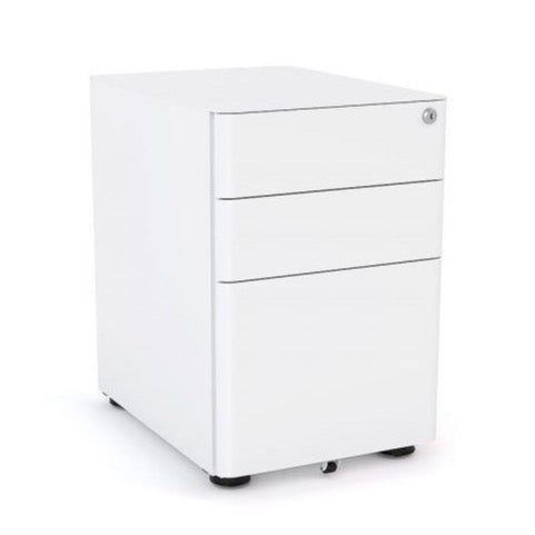 Metal Mobile Drawers Under desk White
