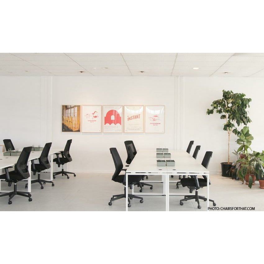 Ultimo Metal Leg Office Desk White Desk top Fitout