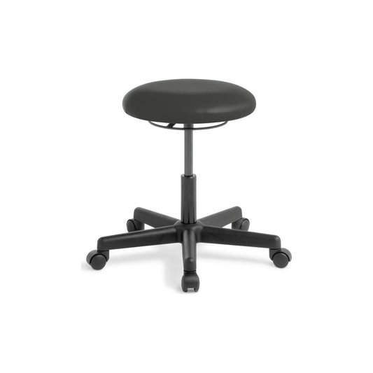 Button Stool in Black Vinyl