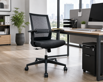 Rio Black Mesh Chair