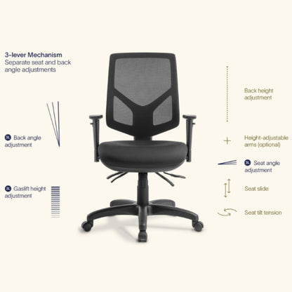 Crew Office Chair with Arms