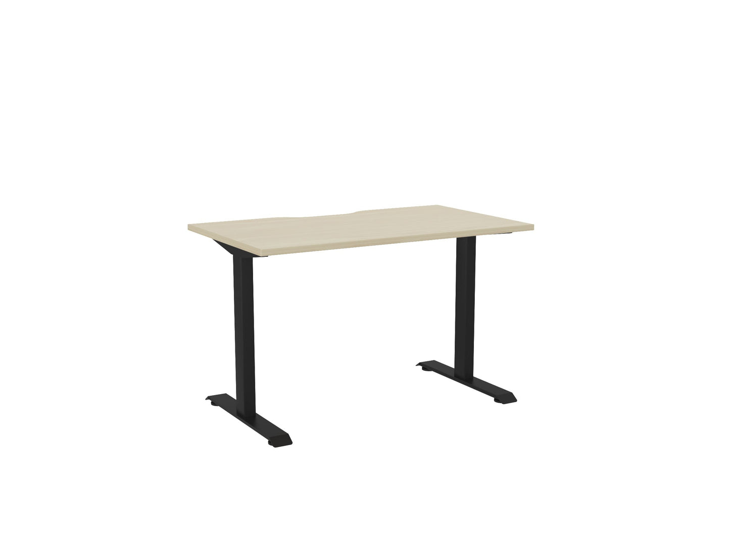 Haven Fixed Single Sided Desk - Scallop Desktop