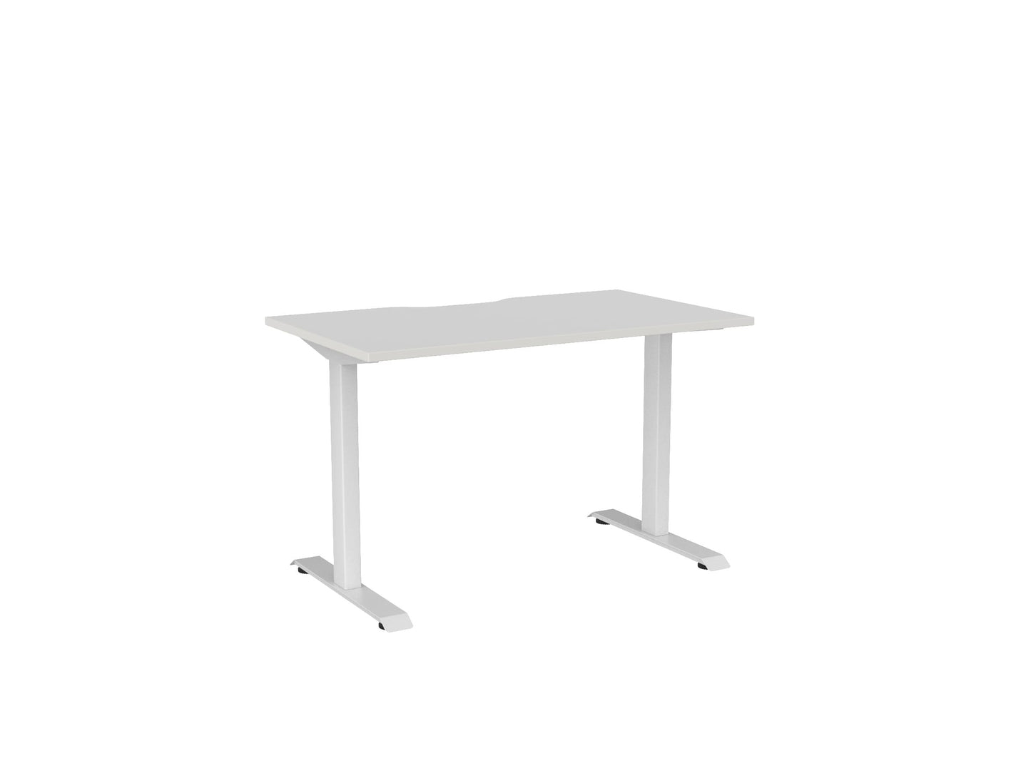 Haven Fixed Single Sided Desk - Scallop Desktop