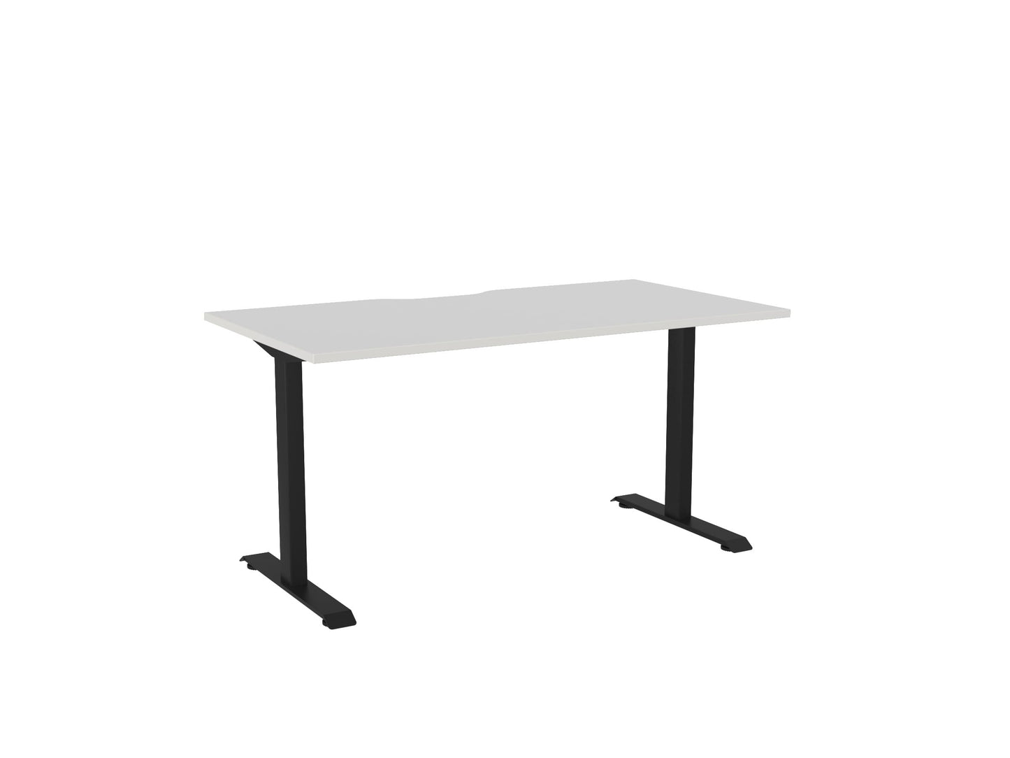 Haven Fixed Single Sided Desk - Scallop Desktop