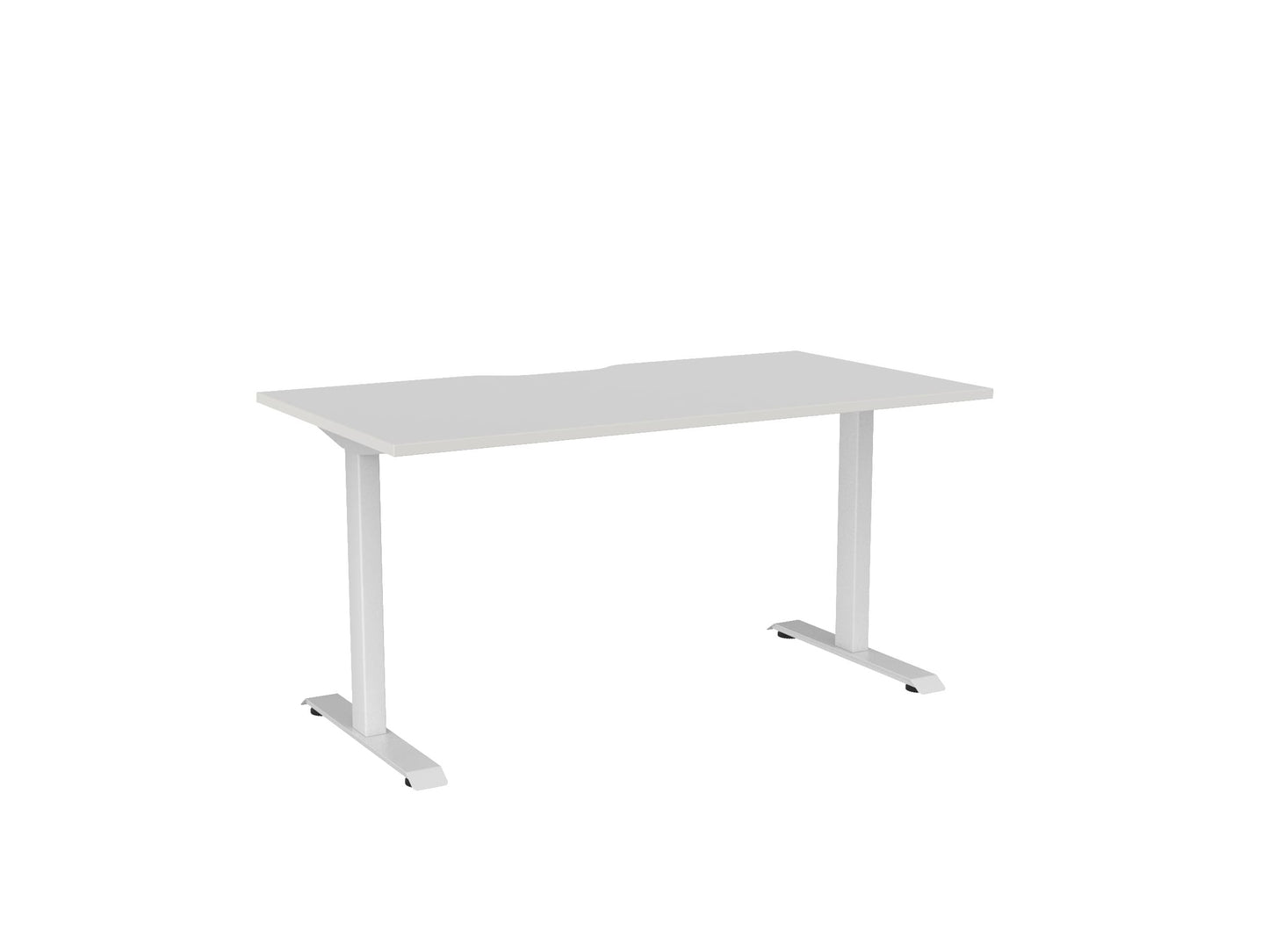 Haven Fixed Single Sided Desk - Scallop Desktop