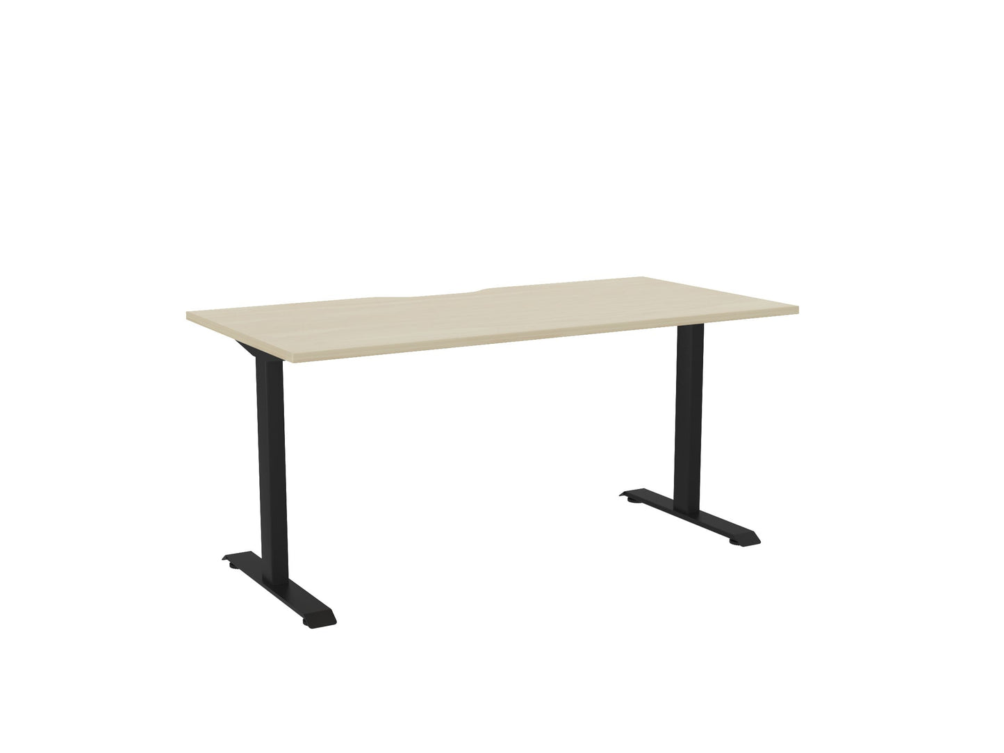 Haven Fixed Single Sided Desk - Scallop Desktop