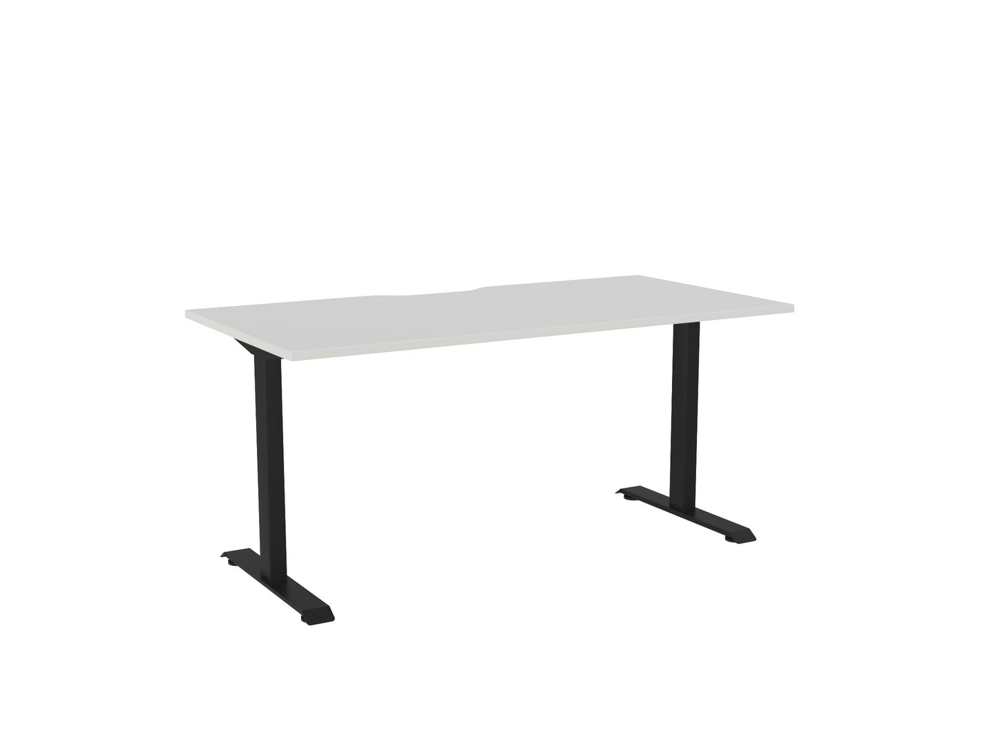 Haven Fixed Single Sided Desk - Scallop Desktop