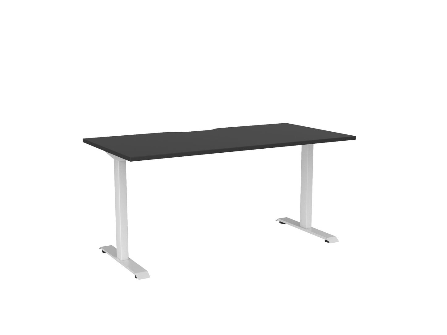 Haven Fixed Single Sided Desk - Scallop Desktop