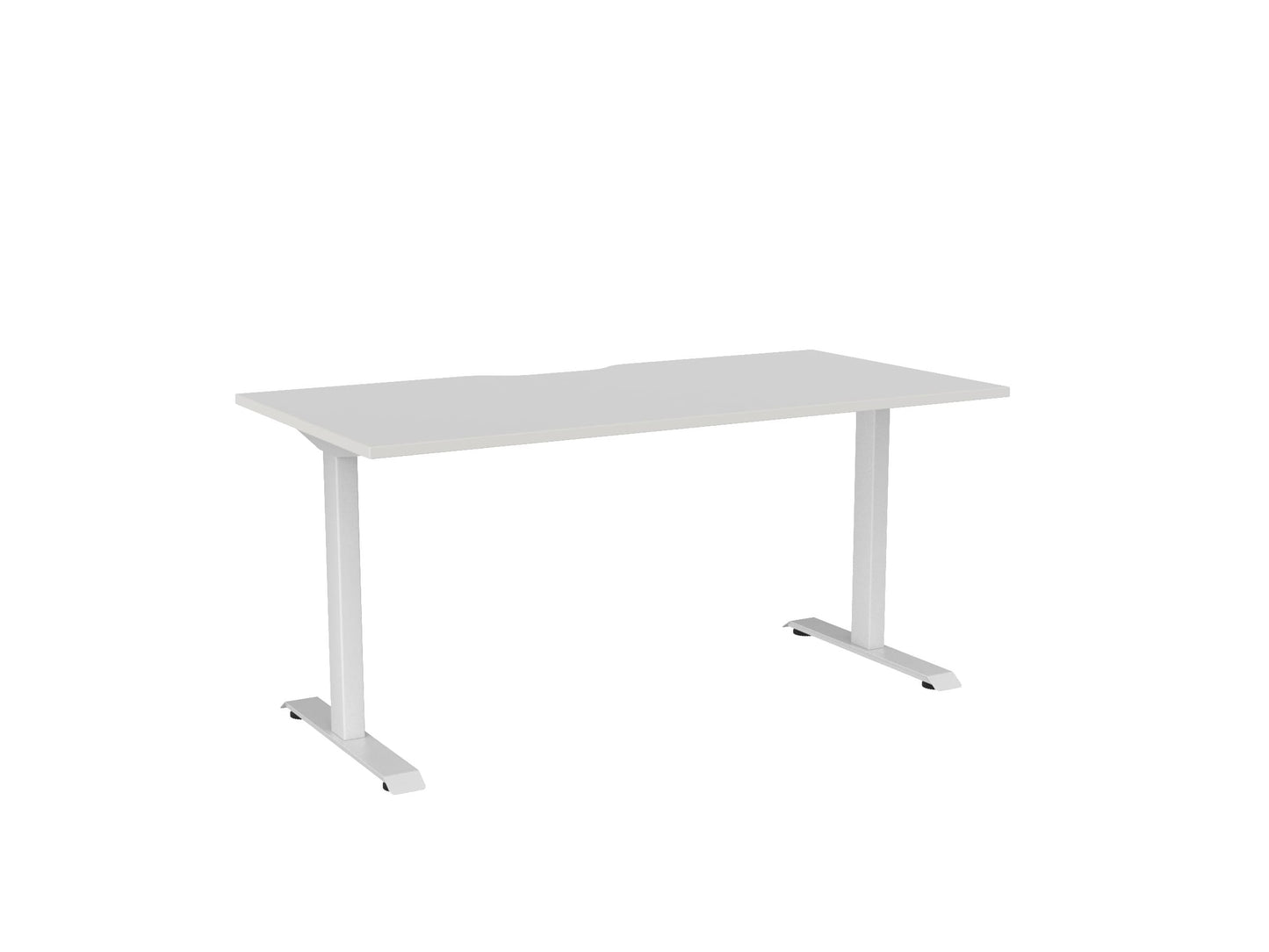 Haven Fixed Single Sided Desk - Scallop Desktop