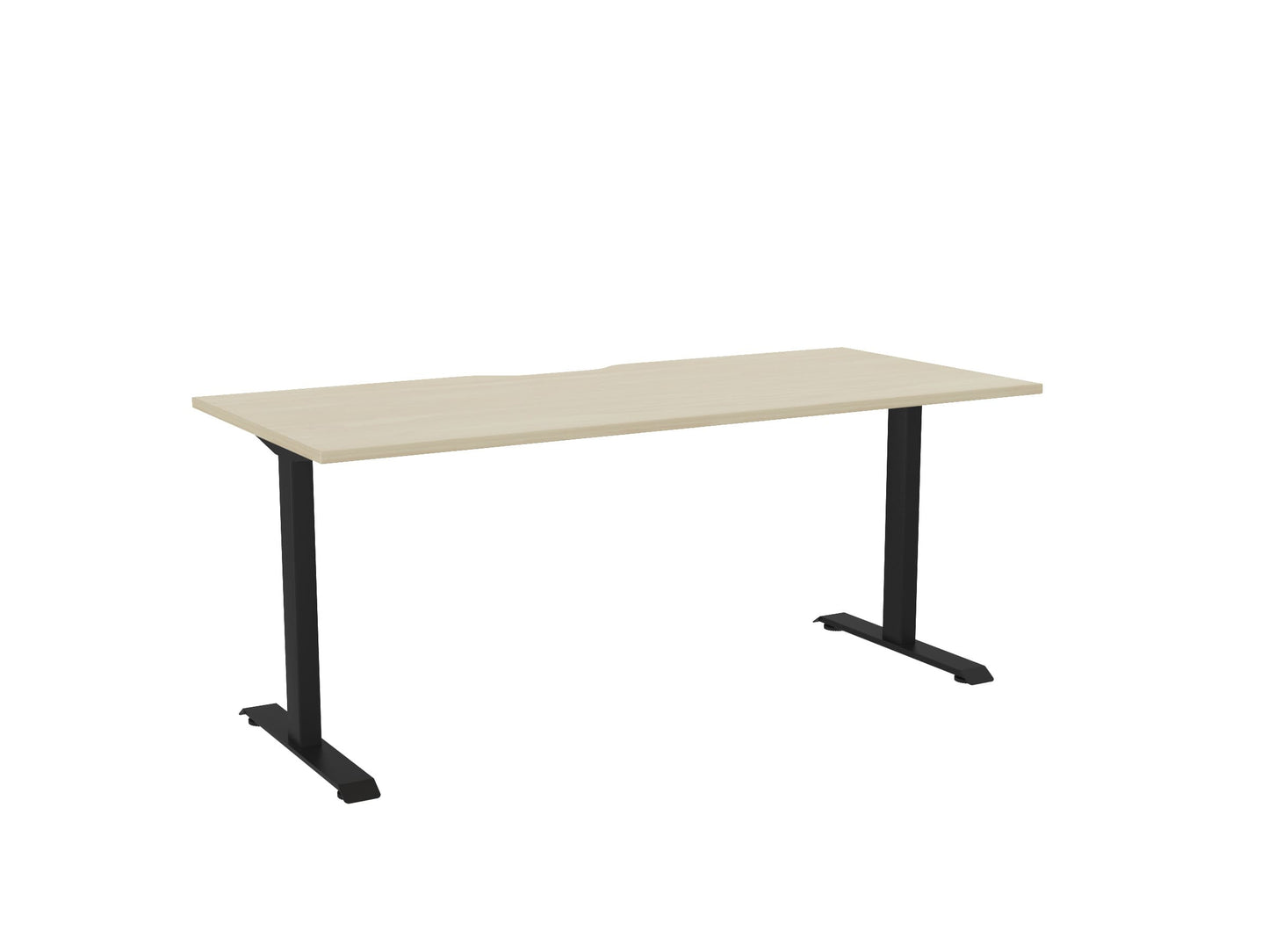 Haven Fixed Single Sided Desk - Scallop Desktop