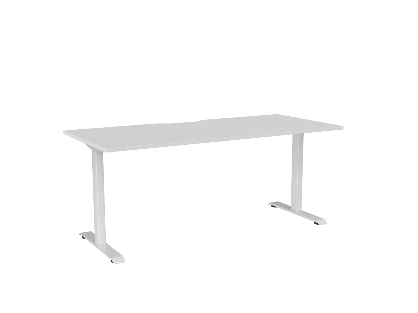 Haven Fixed Single Sided Desk - Scallop Desktop