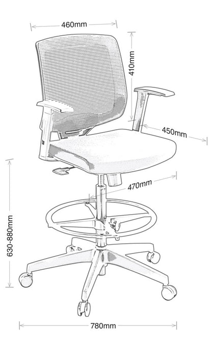 Media Meeting Chair with HighLIft