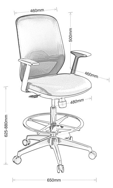 Sprint Mesh Chair with HighLIft