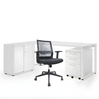 Ultimo Closed Leg Desk Bundle