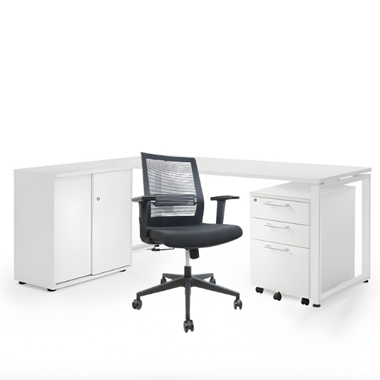 Ultimo Closed Leg Desk Bundle