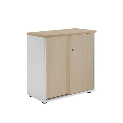 Ultimo Desk & Storage Combos English Oak Closed Metal Leg