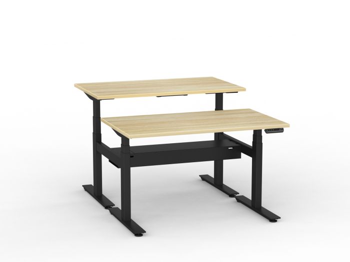 Agile Pro Electric 3-Column Shared Desk