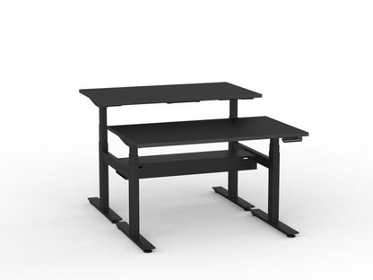 Agile Pro Electric 3-Column Shared Desk