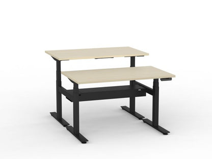 Agile Pro Electric 3-Column Shared Desk