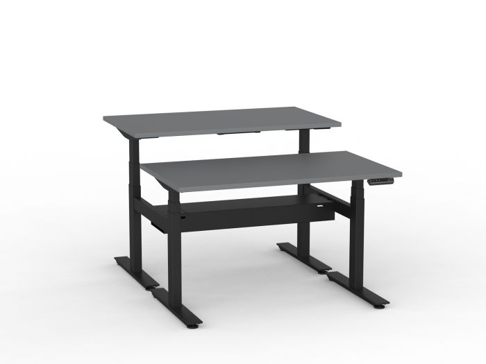 Agile Pro Electric 3-Column Shared Desk