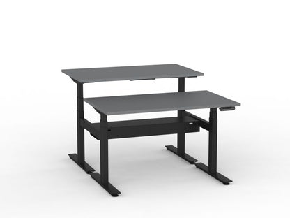 Agile Pro Electric 3-Column Shared Desk