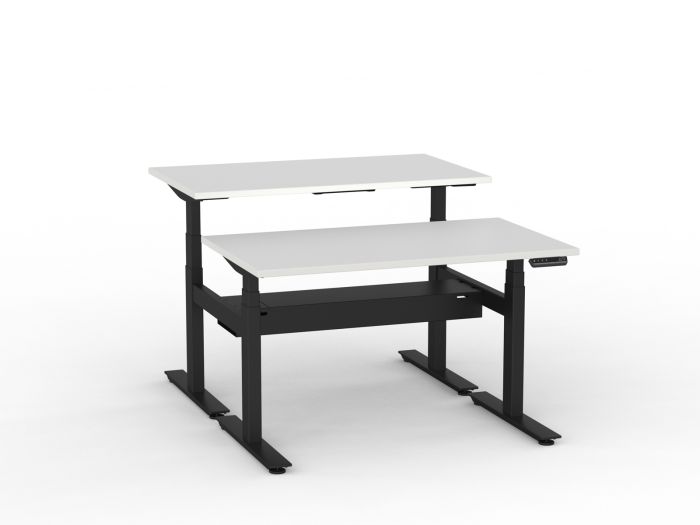 Agile Pro Electric 3-Column Shared Desk
