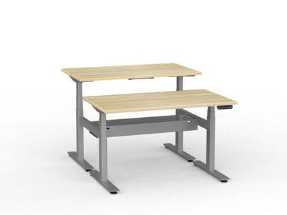 Agile Pro Electric 3-Column Shared Desk