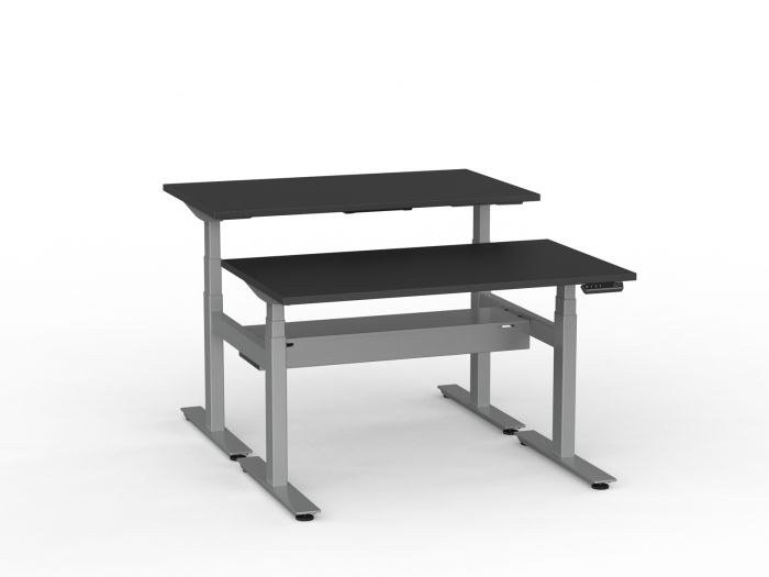 Agile Pro Electric 3-Column Shared Desk