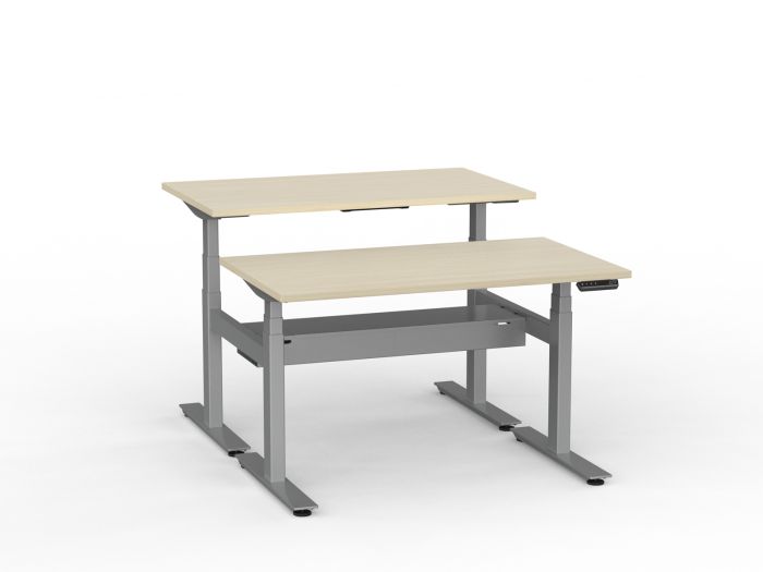 Agile Pro Electric 3-Column Shared Desk