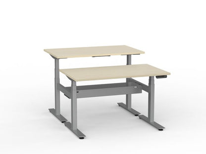 Agile Pro Electric 3-Column Shared Desk