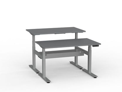 Agile Pro Electric 3-Column Shared Desk
