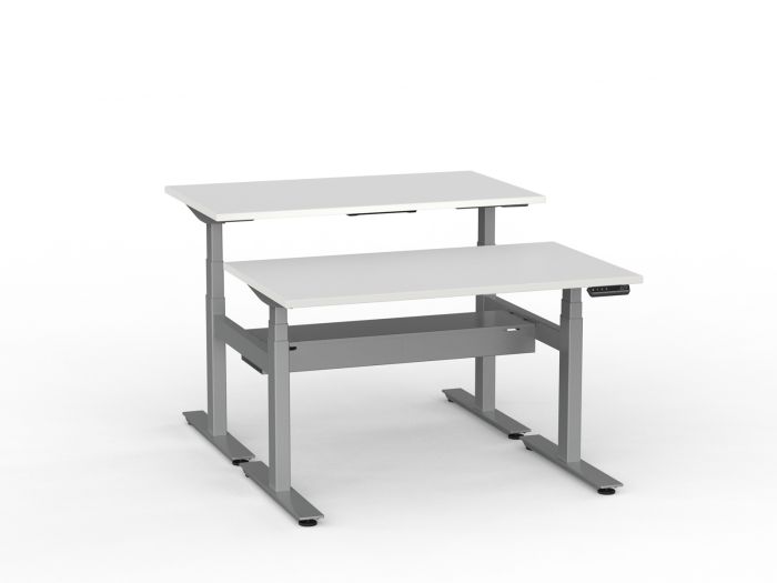 Agile Pro Electric 3-Column Shared Desk