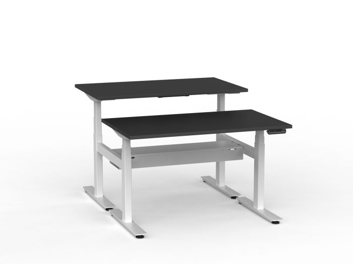 Agile Pro Electric 3-Column Shared Desk