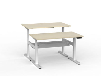 Agile Pro Electric 3-Column Shared Desk