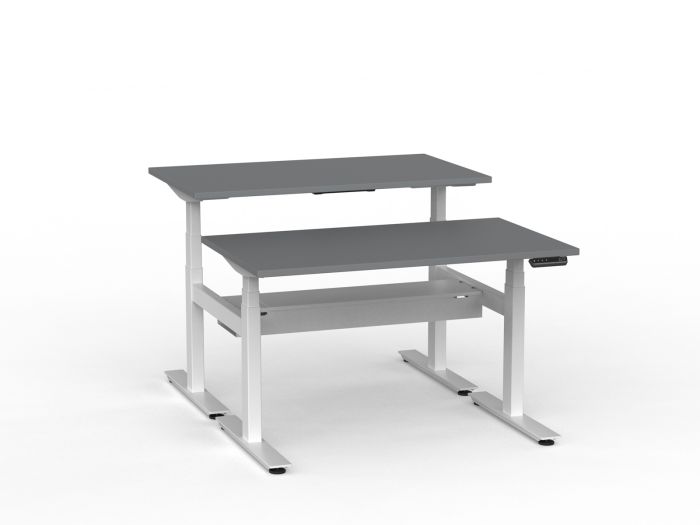 Agile Pro Electric 3-Column Shared Desk