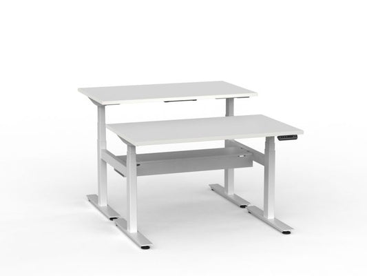 Agile Pro Electric 3-Column Shared Desk