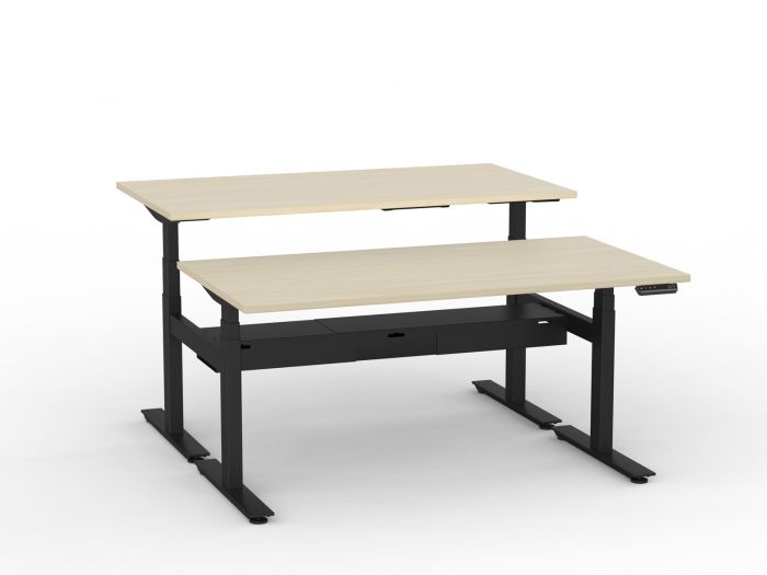 Agile Pro Electric 3-Column Shared Desk