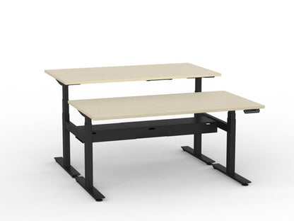 Agile Pro Electric 3-Column Shared Desk
