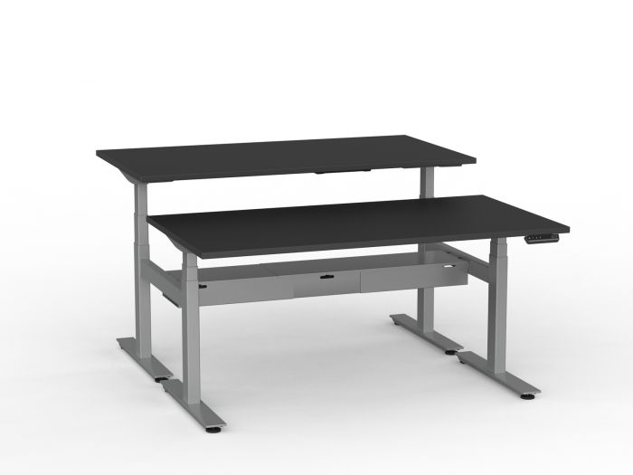 Agile Pro Electric 3-Column Shared Desk