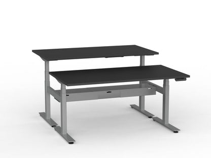 Agile Pro Electric 3-Column Shared Desk