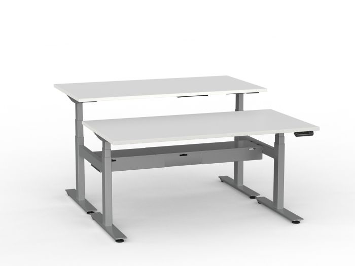 Agile Pro Electric 3-Column Shared Desk