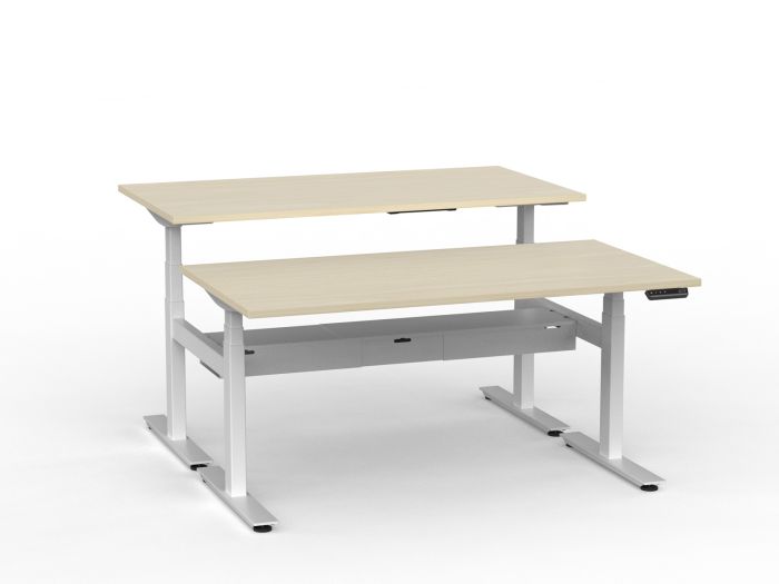 Agile Pro Electric 3-Column Shared Desk