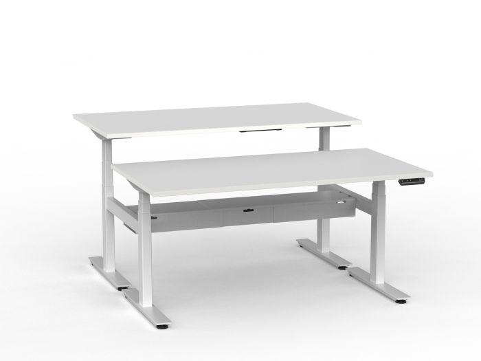 Agile Pro Electric 3-Column Shared Desk
