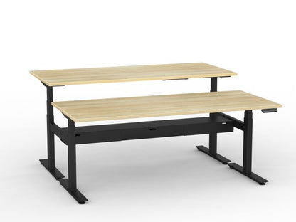 Agile Pro Electric 3-Column Shared Desk