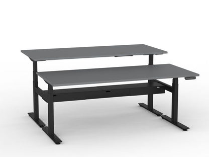 Agile Pro Electric 3-Column Shared Desk