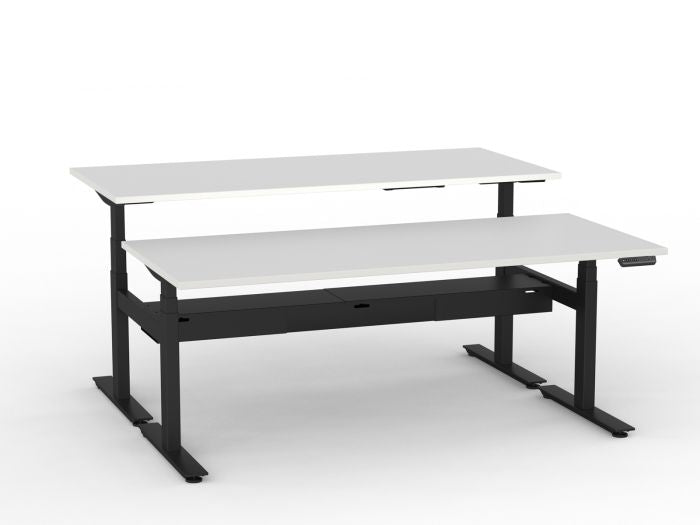 Agile Pro Electric 3-Column Shared Desk