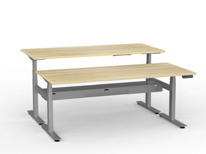 Agile Pro Electric 3-Column Shared Desk