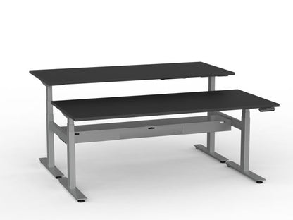 Agile Pro Electric 3-Column Shared Desk