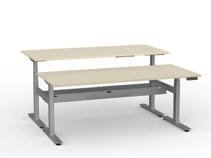 Agile Pro Electric 3-Column Shared Desk